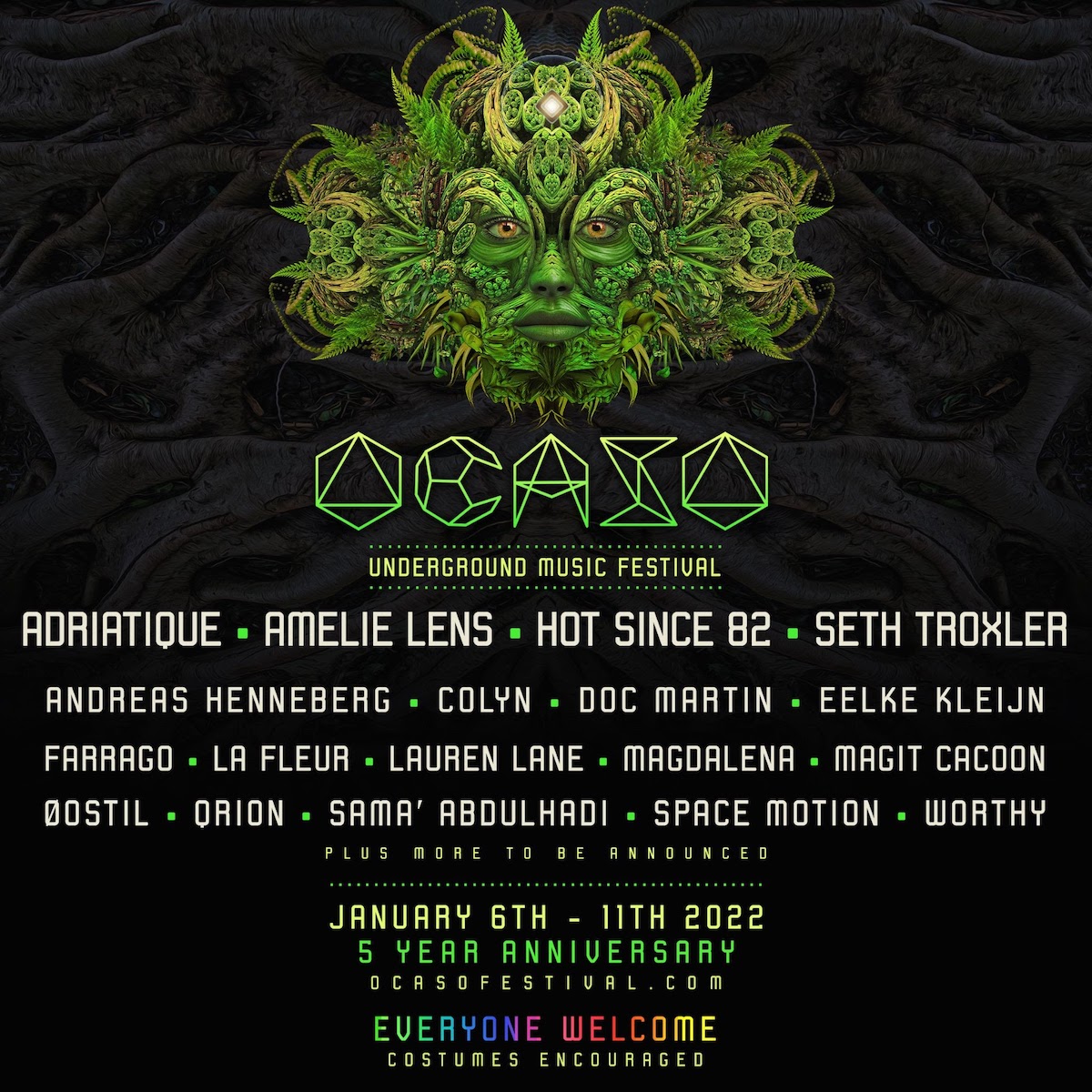 Ocaso Festival édition anniversaire du 6 au 11 janvier au Costa Rica