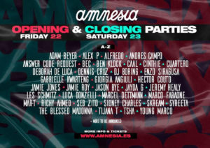 Lire la suite à propos de l’article Amnesia Ibiza annonce les soirées d’ouverture et de clôture de la saison 2021