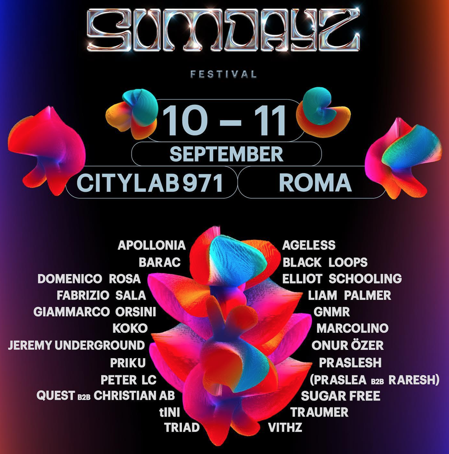 You are currently viewing Le nouveau festival de musique électronique Sumdayz débarque à Rome avec une programmation très underground avec Apollonia, tINI, Traumer, Raresh, Praslea, Priku, Onur Özer, Sugar Free et bien d’autres