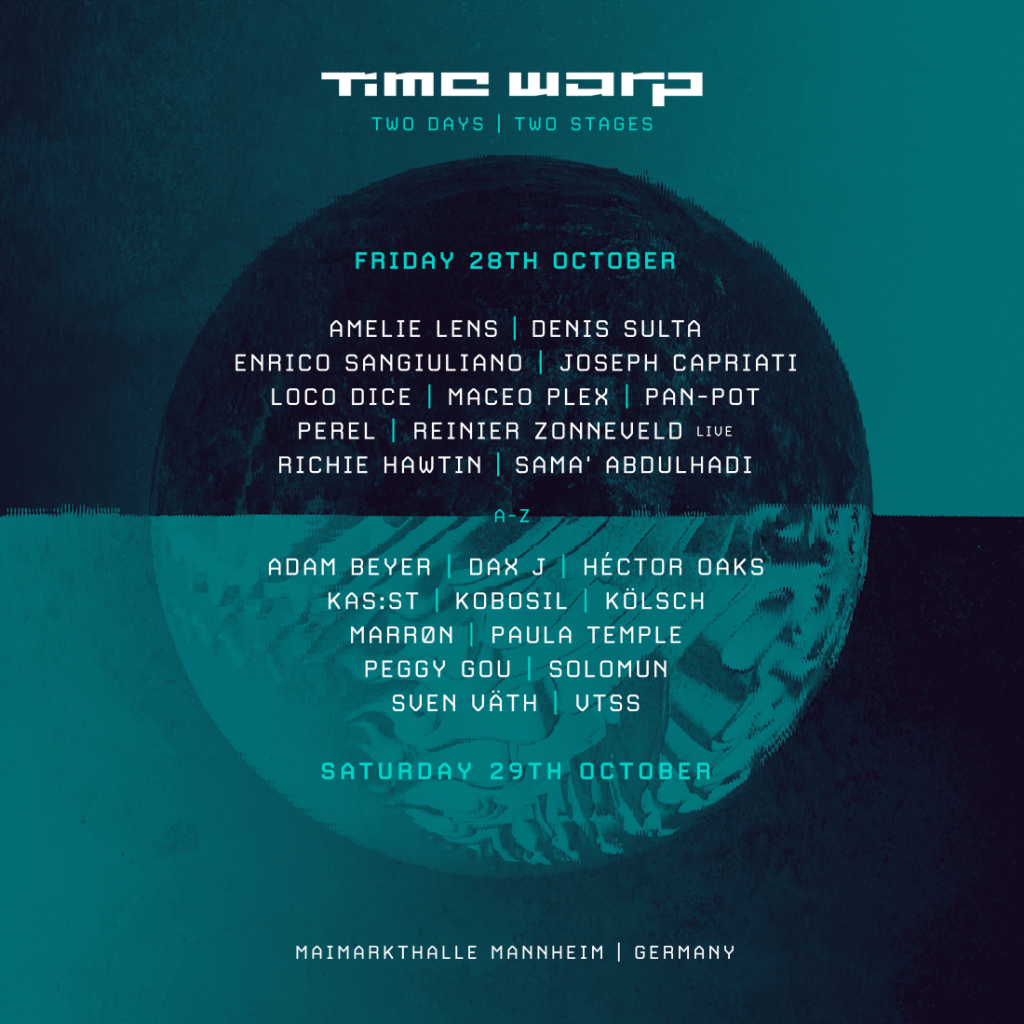 You are currently viewing Time Warp annonce le retour du concept « Two Days | Two Stages », le 28 & 29 Octobre 2022, avec Sven Vaeth, Amelie Lens, Richie Hawtin et plus