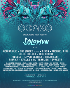 Lire la suite à propos de l’article Ocaso Underground Music Festival, du 6 au 9 janvier 2023 au Costa Rica, dévoile la liste complète des artistes. Dixon, Bob Moses, Michael Bibi, Chloé Caillet, Doc Martin, Syreeta, Magdalena, Eagles & Butterflies et d’autres encore