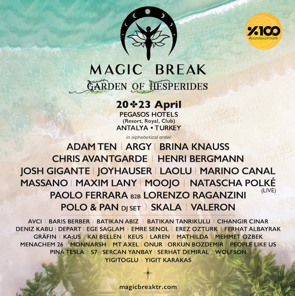 You are currently viewing Magic Break revient à Antalya et dévoile son programme complet avec Argy, Brina Knauss, Joyhauser, Laolu, Chris Avantgarde, Massano, Polo & Pan, Natascha Polke et plus encore