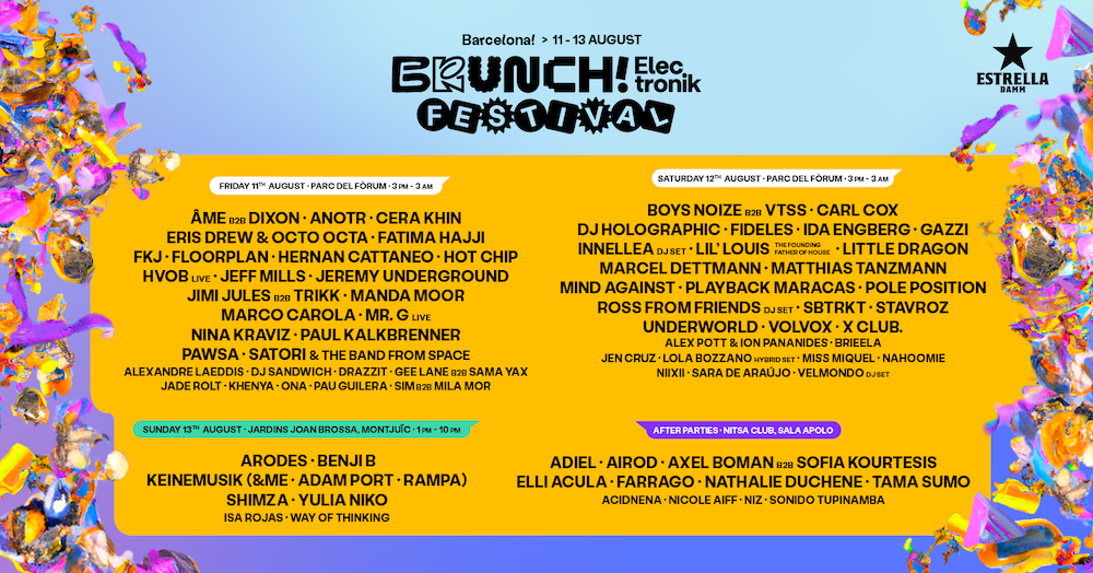 Lire la suite à propos de l’article Le Brunch Electronik Festival confirme son lineup final de trois jours, qui se déroulera du 11 au 13 Août 2023 à Barcelone