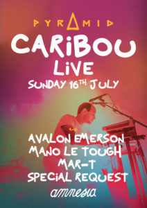 Lire la suite à propos de l’article Caribou live à Pyramid Amnesia à Ibiza, le 16 juillet 2023, avec Avalon Emerson, Mano Le Tough, Special Request et plus encore