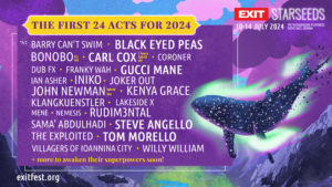 Lire la suite à propos de l’article EXIT Festival dévoile les 24 premiers artistes de l’édition 2024, du 10 au 24 juillet, dont Black Eyed Peas, Carl Cox, Bonobo, Gucci Mane, Tom Morello & bien d’autres