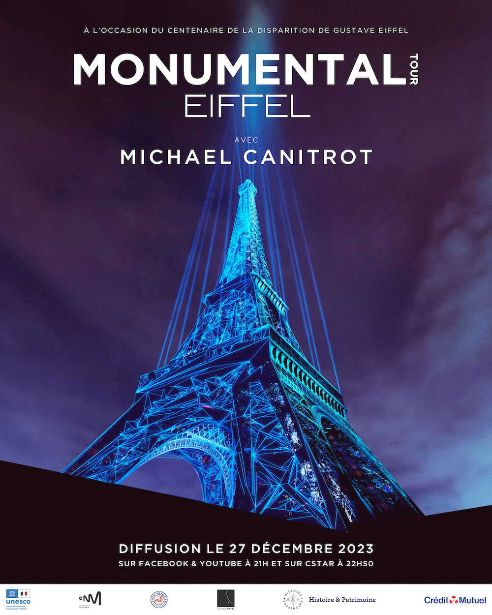 You are currently viewing À regarder : Michael Canitrot @ « Monumental Tour Eiffel » pour la commémoration du centenaire de la disparition de Gustave Eiffel [Paris, France]