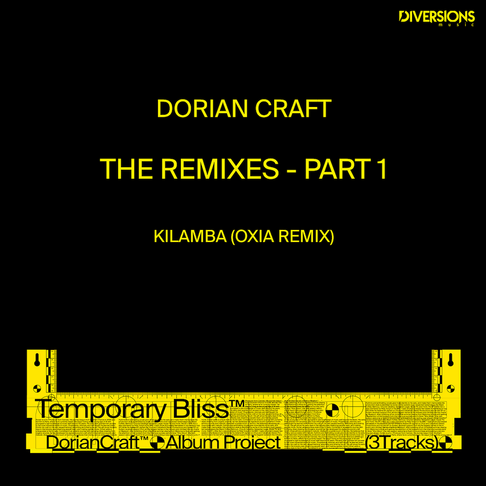 Lire la suite à propos de l’article OXIA publie un remix officiel du track original de  Dorian Craft, « Kilamba », via Diversions Music