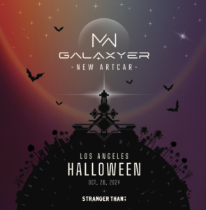 Lire la suite à propos de l’article Mayan Warrior annonce un événement d’Halloween à Los Angeles, le 26 octobre 2024, et son retour à Burning Man avec une toute nouvelle voiture d’art « Mayan Warrior Galaxyer »