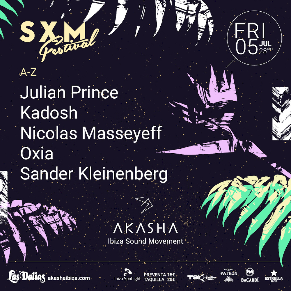 Lire la suite à propos de l’article Le SXM Festival annonce sa première résidence estivale à Ibiza @ Akasha / Las Dalias avec Oxia et Nicolas Masseyeff