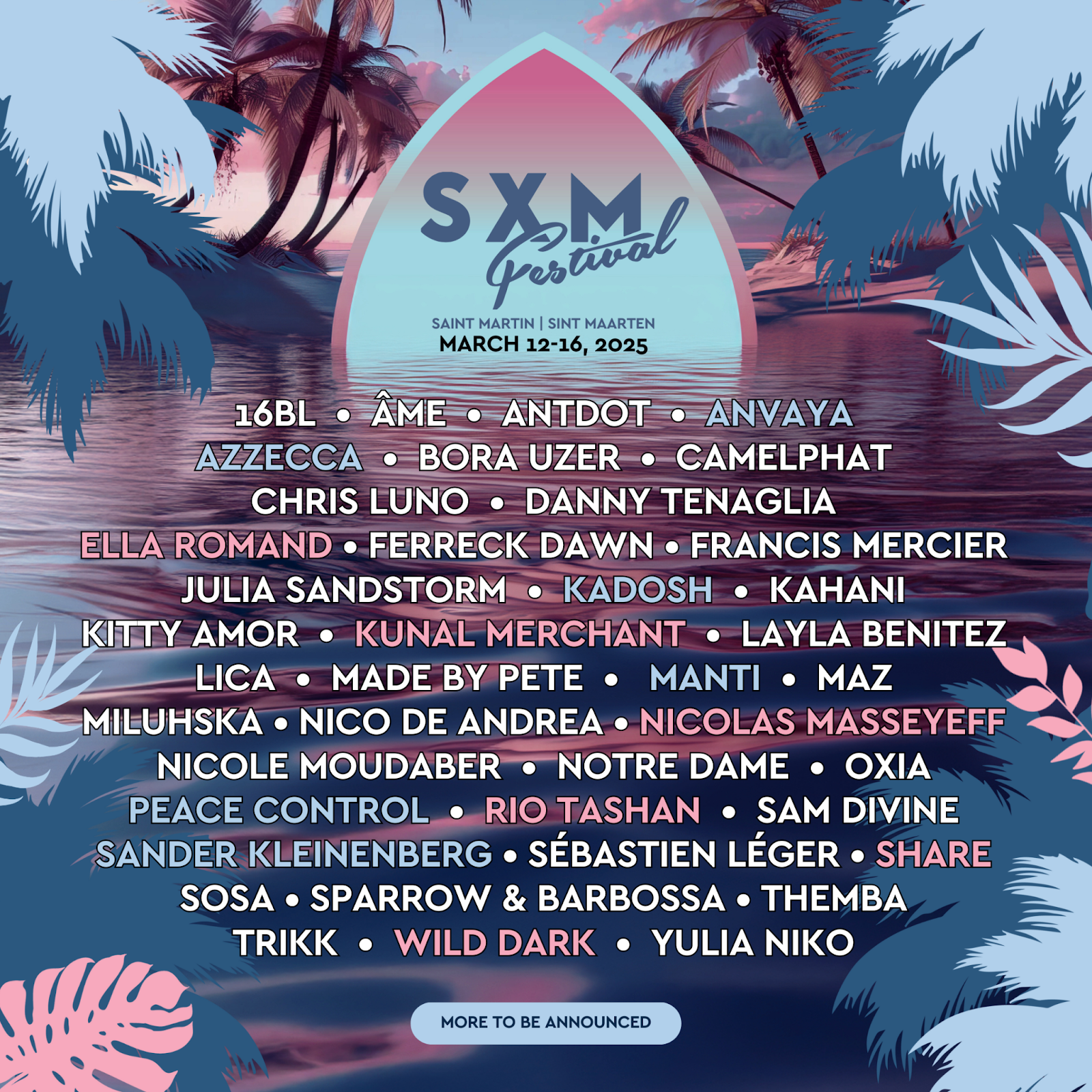 You are currently viewing Le SXM Festival à Saint-Martin pour une 8ème édition, du 12 au 16 mars 2025, en annonçant la première vague d’artistes avec Âme, Camelphat, Bora Uzer, Nicole Moudaber, Sam Divine, Sébastien Léger, Yulia Niko et bien d’autres