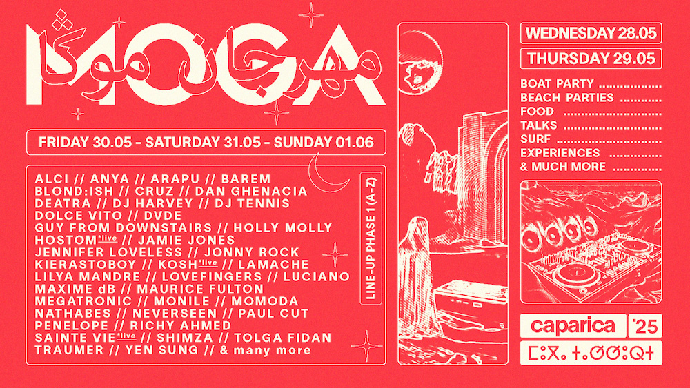 You are currently viewing Le MOGA Caparica revient à Lisbonne, du 28 mai au 1er juin 2025, et dévoile les premiers artistes de sa 5ème édition avec BLOND:ISH, Jamie Jones, Barem, Luciano, DJ Tennis, Dan Ghenacia, Traumer, DJ Harvey et bien plus