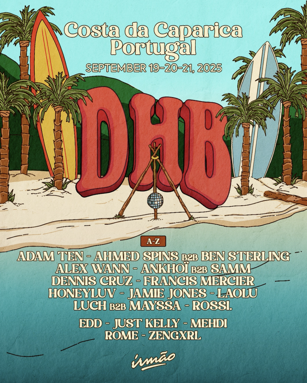 You are currently viewing DHB Portugal invite Jamie Jones, Rossi, Ben Sterling et bien d’autres pour la troisième édition, du 19 au 21 septembre 2025, à Costa da Caparica, proche de Lisbonne