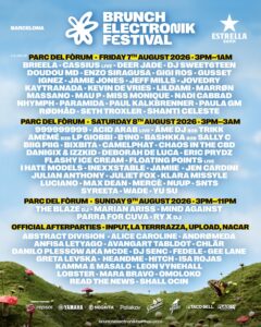 Lire la suite à propos de l’article Brunch Electronik Festival revient pour trois jours de fête dédiée à la musique électronique au Parc del Forum à Barcelone, du 7 au 9 août 2026