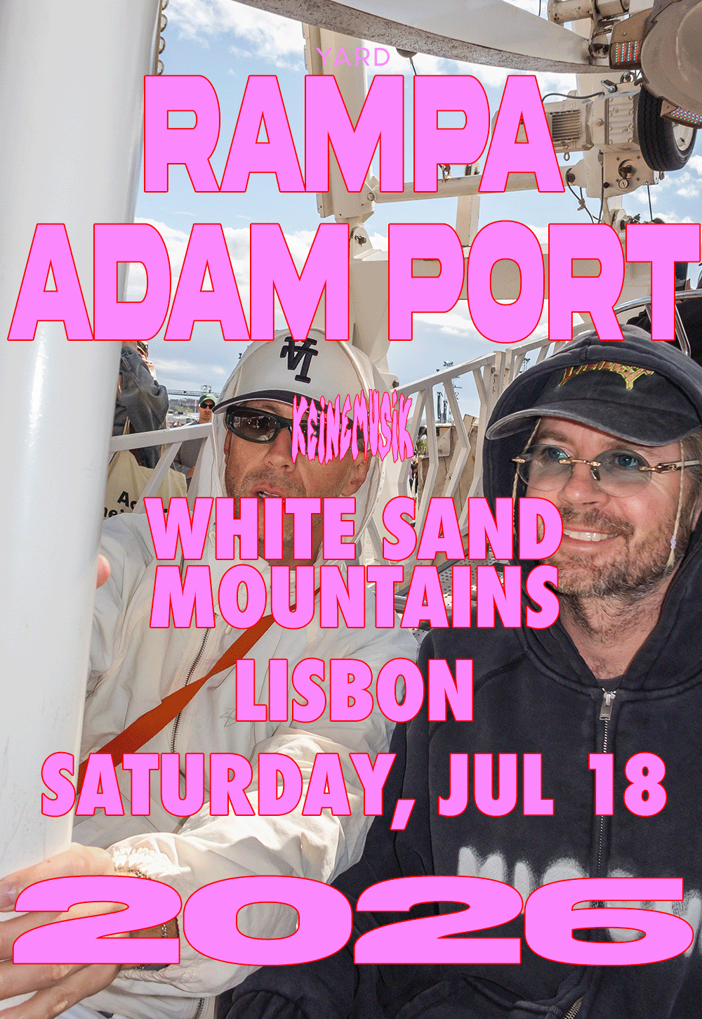 You are currently viewing Disclosure, Rampa & Adam Port sont les têtes d&rsquo;affiche de deux événements organisés par Yard dans un lieu unique que sont les White Sand Mountains, proche de Lisbonne, le 18 et 25 juillet 2026