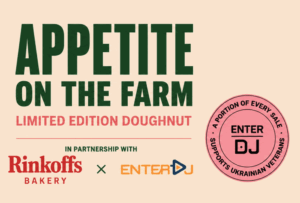 Lire la suite à propos de l’article Rinkoff&rsquo;s Bakery et Appetite On The Farm lancent un donut en édition limitée au profit d&rsquo;une initiative musicale ukrainienne