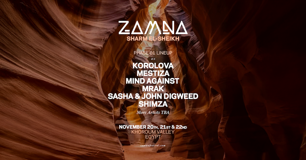 You are currently viewing ZAMNA Festival revient dans le désert du Sinaï, en Egypte, du 20 au 22 novembre 2026, avec Sasha & John Digweed, Korolova, Min Against, SHIMZA et bien d&rsquo;autres